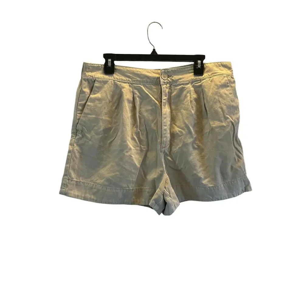 Joie cotton tan linen blend shorts Large stretchy waist
